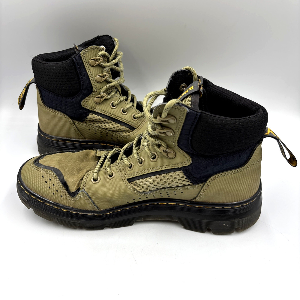 Dr. Martens Tan Rilla Utility Boots Men's Lace Up Comfort Round Toe Size 10